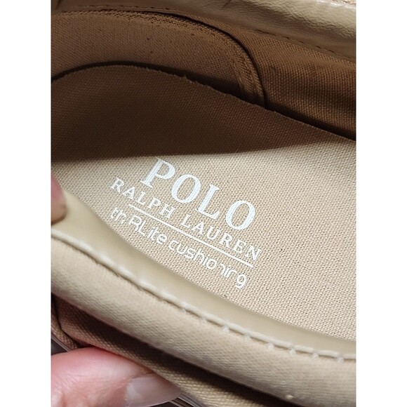 Polo Ralph Lauren Men Thorton Sz 13D Khahki Canvas Sneaker Casual Money Dadcore - Picture 6 of 9